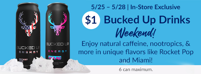 $1 Bucked Up Drinks Weekend