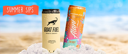 BOGO 50% Off G.O.A.T. Fuel and Alani Nu Energy Drinks