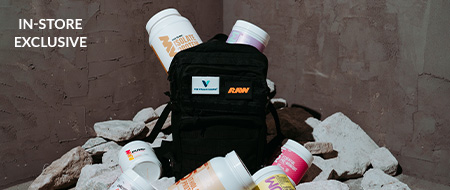FREE Backpack with $100 RAW Nutrition Purchase
