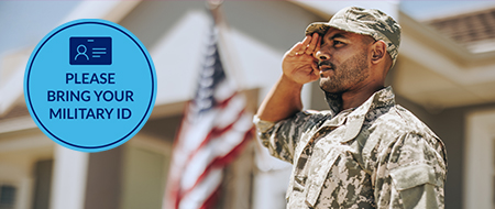 In-Store Exclusive: 25% Off for Active-Duty Military and Veterans